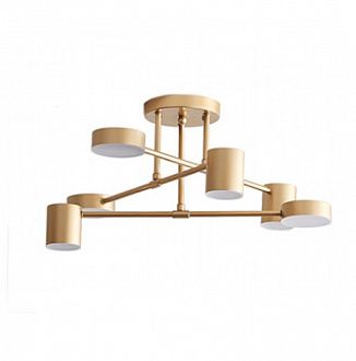 Люстра KINK Light Мекли 07649-6A,33, 42W LED, 3000K, диаметр 85 см, золото