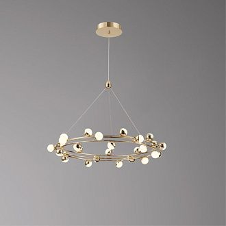 Подвесная люстра 80 см, 81W, 3000K, Aployt Delfin APL.774.03.81, золото