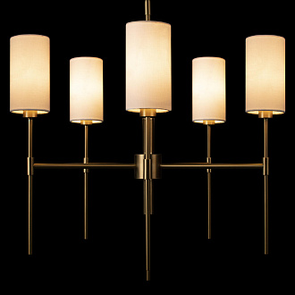Подвесной светильник 60,5*72/222 см, 5*E14 LOFT IT Comfy 10307 Brass латунь