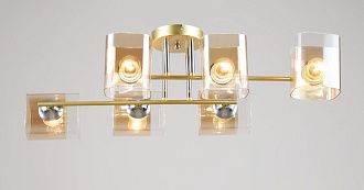 Люстра L700 x W330 x H220, мм, 6*40W (240W), GD+CH(ЗОЛОТО+ХРОМ) Rilon 2247/6 GD+CH