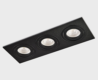 Встраиваемый светильник Megalight SAG303-4 black, черный, вр 24 см
