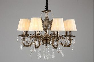 Подвесная люстра 70*64-150 см, 8*E14, 40W, Omnilux Omnilux  308 OML-30813-08, бронзовый