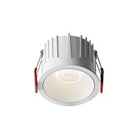 Встраиваемый светильник 6,3 см, LED*15W, 4000K, Maytoni Alfa LED 60° DL043-01-15W4K-RD-W-1, Белый, вр 7,5 см