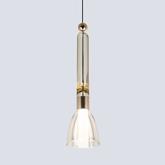 Подвесной светильник 12.5*80/200 см, LED 6W 3300К MODESTYLE MS.1631.1 золото/черный