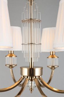 Подвесная люстра 70*45-143,5 см, 6*E14, 40W, Aployt Zhaklin APL.744.03.06, золотой