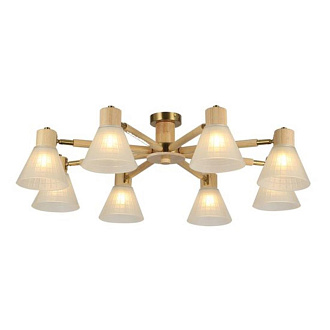 Потолочный светильник 90*25 см, 8*E27*60W  Arte Lamp Meleph A4096PL-8BR коричневый