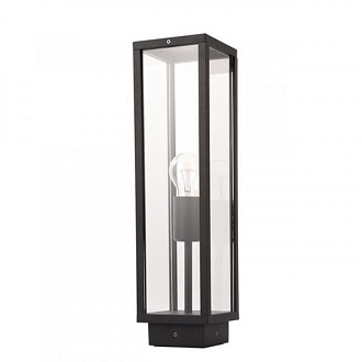 Уличный светильник 12*12*45 см, 1*E27 черный Arte Lamp Pot A1631PA-1BK