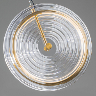 Светильник 30 см, 12W, 540 Lm, 3000K, 3 м2 Freya Borbon FR5442PL-L11TR, латунь