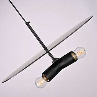 Люстра RH Utilitaire Disk Triple Pendant Black 46*46*21 см, 3*E27*60W, ImperiumLoft 40.234, Бронзовый