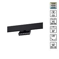 Трековый светильник 11 см, 6W, 3000-6000K, Novotech 359664 см, черный