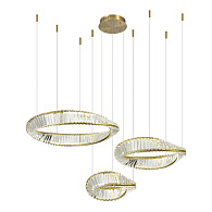 Светильник подвесной 130*200 см, LED*1*97W, 4000K, St Luce Ritorto SL6204.311.03, Латунь