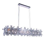 Люстра L1200 x W250 x H230 мм, E14 12*40W (480W) NewRgy CHROME+CLEAR (Хром + Прозрачный Хрусталь) 2874R/12A CHROME+CLEAR