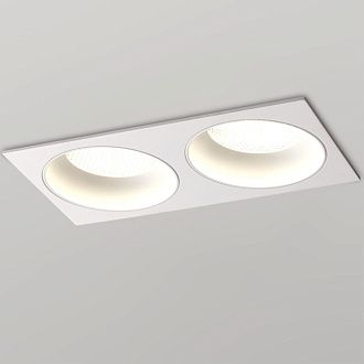 Светильник встраиваемый 22*12*3 см, вр 10,5*21,5 см, 2*GX53*12W, Novotech Gemini 371007, белый