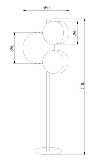 Торшер 55*150 см, Eurosvet Pulse 5960 Pulse