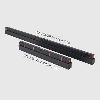 Светильник трековый магнитный 30 см, 12W, 2700-6500K, Crystal Lux CLT 0.33 001 12W BL M TUYA, черный