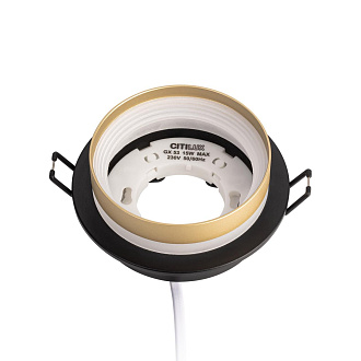 Светильник встраиваемый 10*2,5 см, GX53 Citilux Hardy CL002D14 черный/бронза, вр 9 см