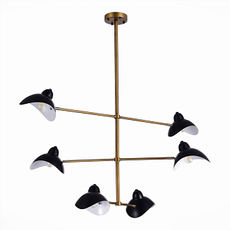 Люстра подвесная 120 см, 360W, ST LUCE MINNE SL1801.303.06 Античная бронза