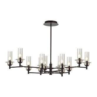Люстра потолочная 31*56*20 см, 12*E14 Lumion Madonna 6555/12C черный