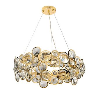 Люстра Ø800 x H180 (1000), мм, 12*40W (480W), GD (Золото) NewRgy JMX56300-12P GD