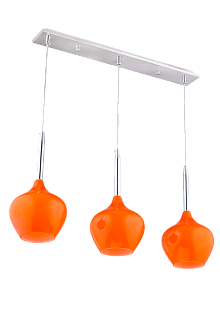Люстра L580 x W80 x H1150, мм, 3*40W (120W), ORANGE (Оранжевый) Sfera Sveta 5068/3 ORANGE