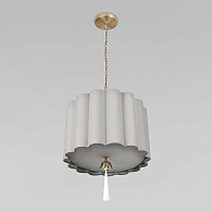 Подвесной светильник 40,7*49 см, 3*E14 LOFT IT Mellow 10306P Grey linen латунь