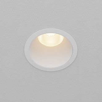 Встраиваемый светильник 8*11 см, вр 7 см, *LED*15W, 3000K, Maytoni Dip DL118-15W-3K-W, Белый