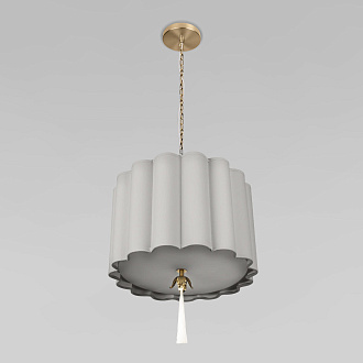 Подвесной светильник 40,7*49 см, 3*E14 LOFT IT Mellow 10306P Grey linen латунь