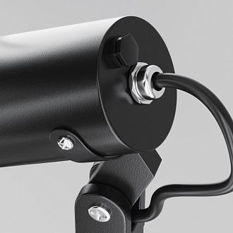 Ландшафтный светильник  5,5*10 см, GU10 1 50W, К, Черный Maytoni Scope O025FL-01B1