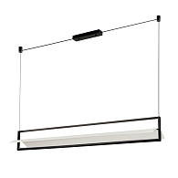 Светильник подвесной 120*19*16 см, 1 LED*18W, 4000 К, Divinare Punto 1077/06 SP-18, Черный