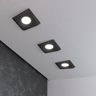 Встраиваемый точечный светильник 119 MR16 черный Elektrostandard, вр 7 см