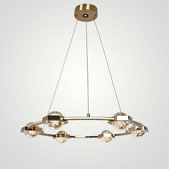 Подвесная люстра WALSH L7 70*70*150 см, 7*LED*5W, 3000K, ImperiumLoft walsh01, Латунь