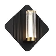 Настенный светильник 27 см, 6W, 4000K, Indigo Rilievo 14032/B/1W Black V000201L, черный
