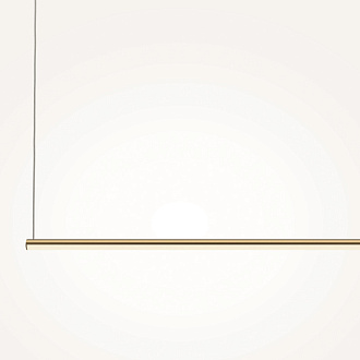 Подвесной светильник 120*1,7*316,7 см, LED, 16W, 3000К, Maytoni Halo MOD246PL-L24BSK латунный