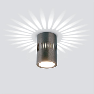 Накладной светодиодный светильник с подсветкой графит DLS026 Elektrostandard