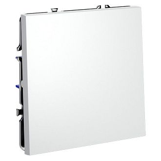 Выключатель встраиваемый Voltum S70 одноклавишный 10А, белый матовый пластик Soft touch VLS010102