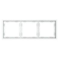Рамка пластиковая Voltum S70 на 3 поста, белый матовый пластик Soft touch VLS100302