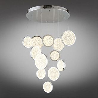 Каскадная люстра 60*60-220 см, 1*LED, 102W, K, Aployt Yulali APL.048.13.102, хром