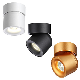 Светильник 9 см, 10W, 4000K, NovoTech OVER GESSO 358810, матовое золото