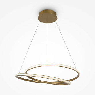 Подвесная люстра 52,5*52,5*310 см, 2* LED, 39W, 2600К-3500К, Maytoni Nola MOD100PL-L47BSK1 латунный
