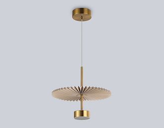 Подвесной светодиодный светильник **26-177 см, **W, 3000K, Ambrella Light High Light LH72603, латунь