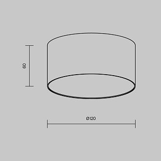 Накладной светильник 12*12*6 см,  LED, 12W, 3000К, Maytoni Technical Zon C032CL-12W2.7K-RD-B черный