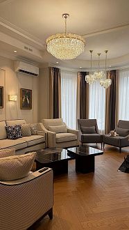 Люстра 50*50*150 см, E14 12*11*40W,  К, Odeon Light Chessi 5076/11, золото/прозрачный/белый