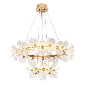 Люстра *100/50*24-150 см, *LED*120W, 3000-6000K, MODELIGHT  MDL.89092.1000.500HC GD, Золото