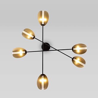 Светильник 95 см, Eurosvet Grazia 70148/6, черный-золото