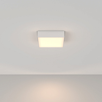 Накладной светильник 22*22*6 см, LED, 24W, 3000К, Maytoni Technical Zon C032CL-24W3K-SQ-W белый