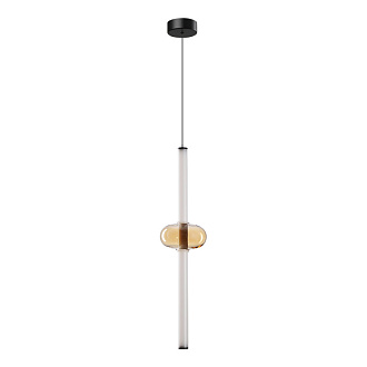 Светильник подвесной 16*60 см, 1 LED*12W, 3500 К, Arte Lamp Rigla A6838SP-12AM, Черный