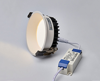 Встраиваемый светильник 12 см, 9W, 4000К, Italline IT06-6012 white, вр 14,6 см