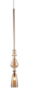 Светильник подвесной 7 см, Crystal Lux LUX NEW SP1 B AMBER Золотой