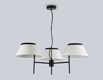 Подвесная люстра с абажурами **29-108 см, 3*E14*40W, K, Ambrella Light High Light LH72451, черный