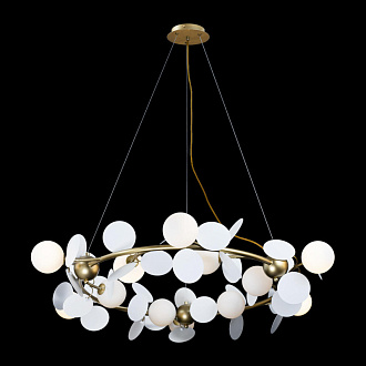 Подвесная люстра Loft IT Matisse 10008/1050 white, диаметр 105 см, золото-белый